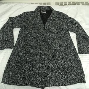 Old Navy Gray Textured Coat